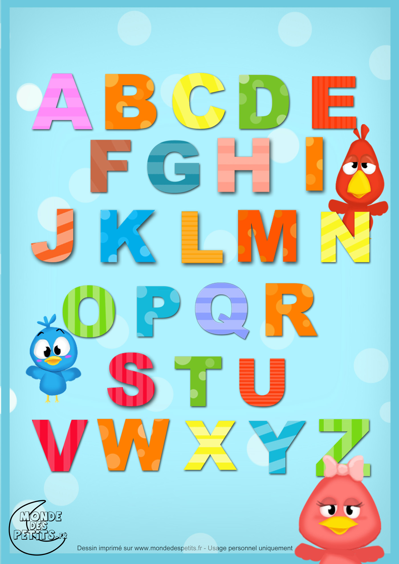 comptine, enfant, alphabet, chanson, lettre, imprimer, 