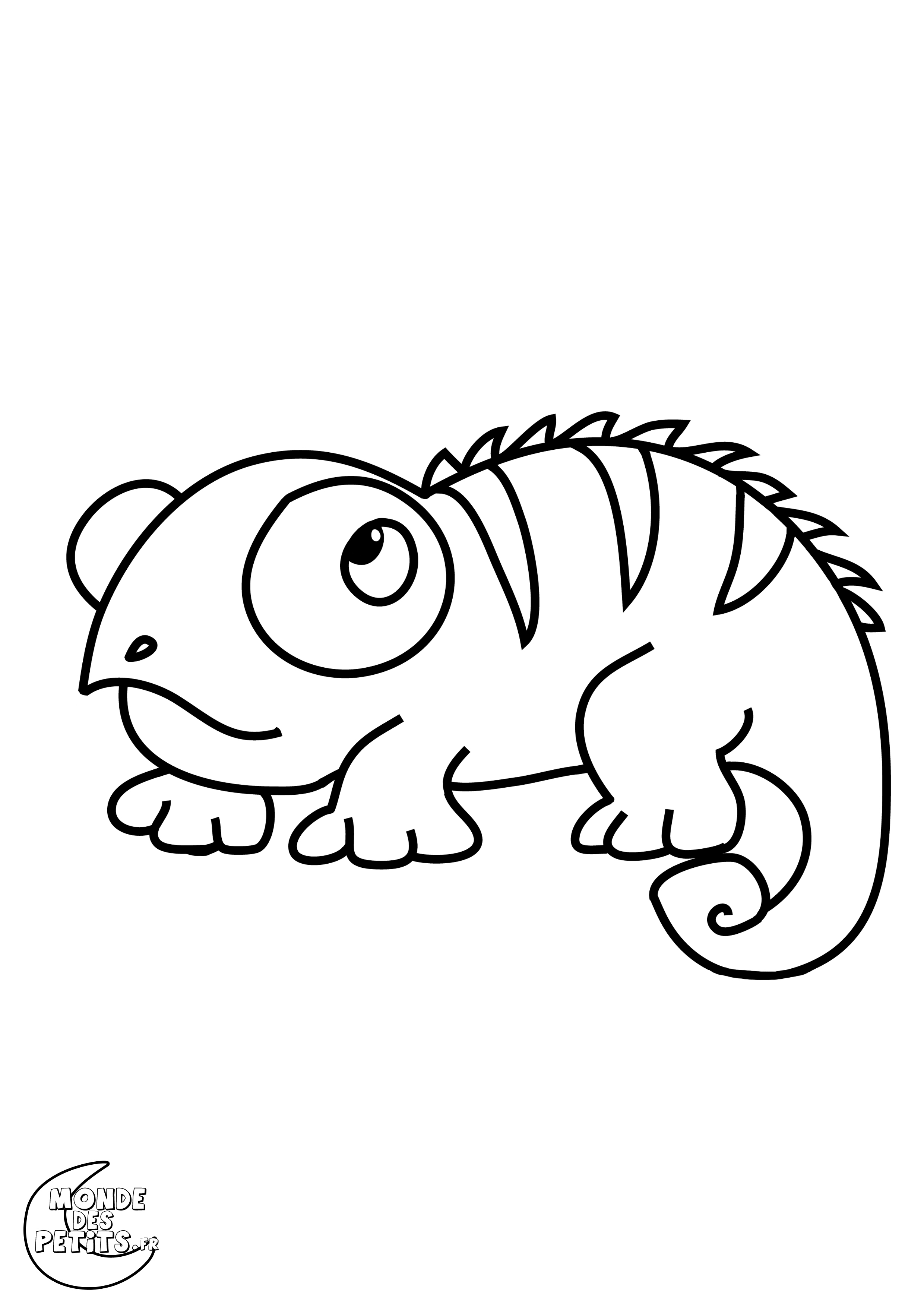 Coloriage éléphant Coloriage lezard