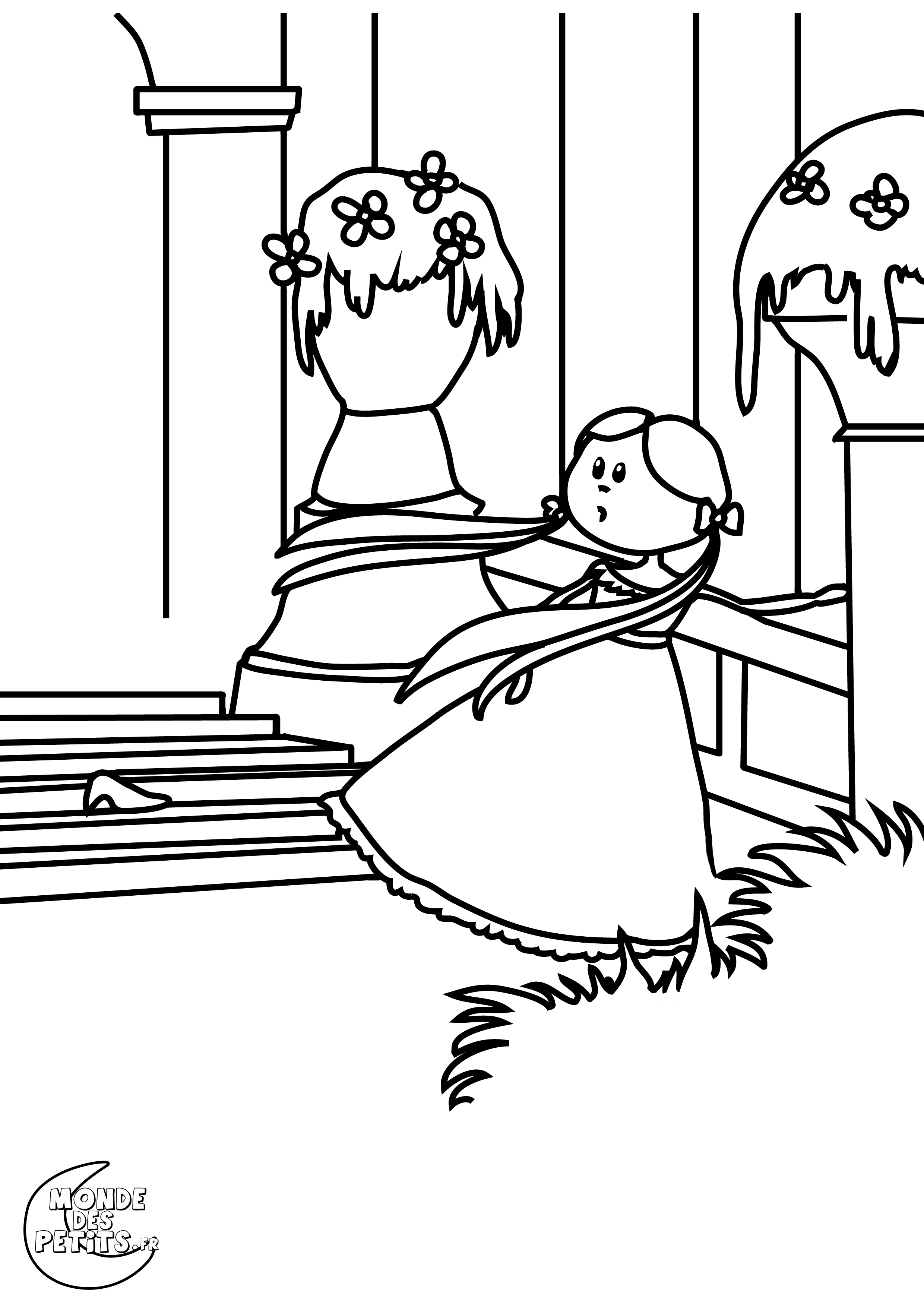 Coloriage Cendrillon Imprimer Gratuit