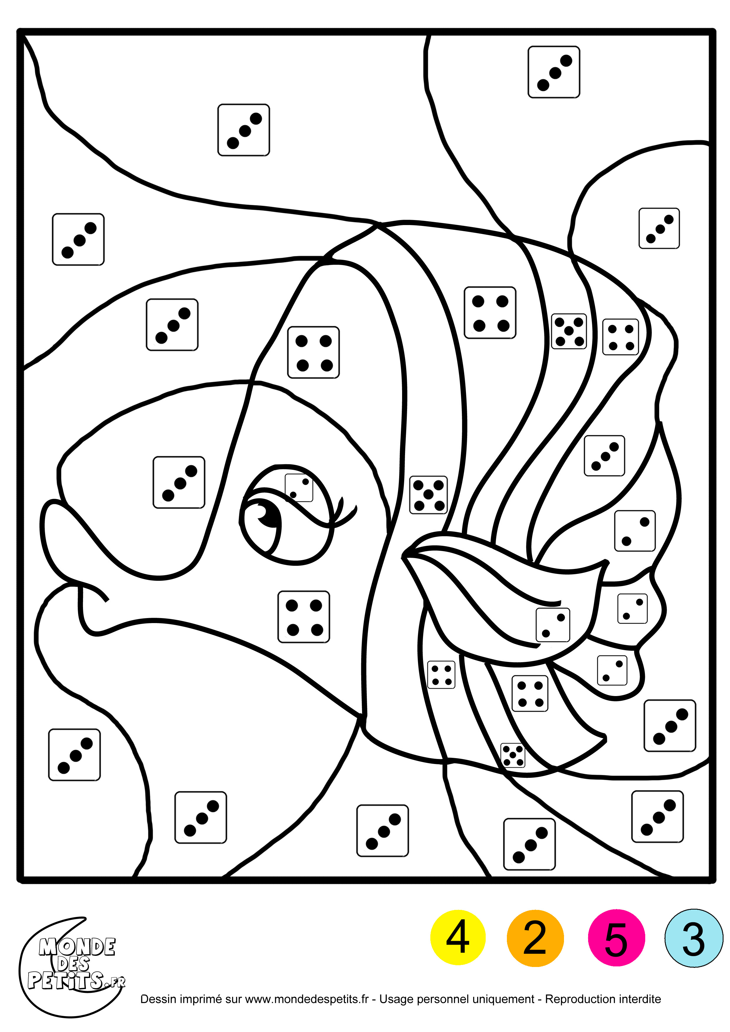 Coloriage magique pour enfants de maternelle