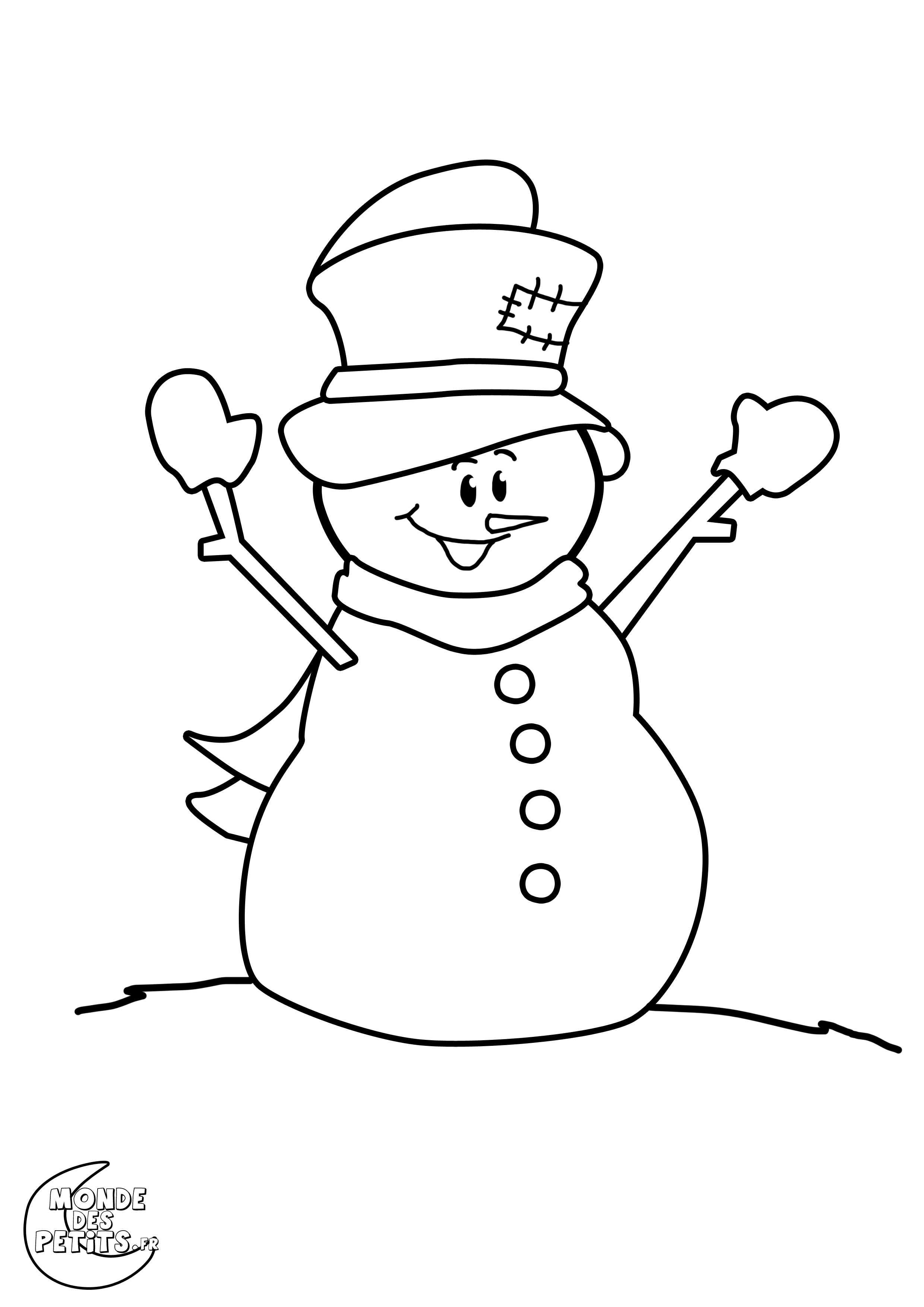 Coloriage P¨re No l Coloriage Bonhomme de neige