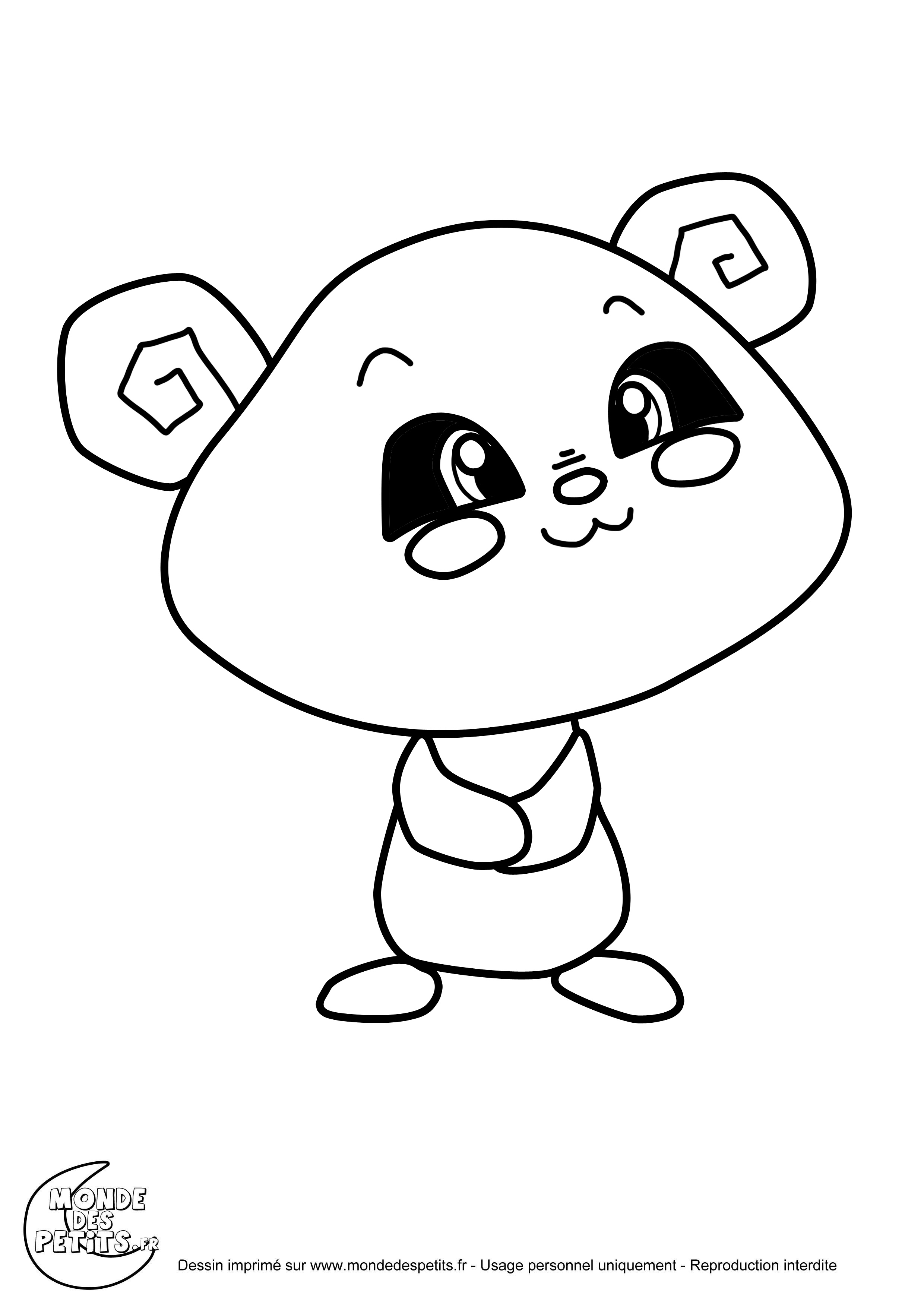 Coloriage De Panda Gratuit A Imprimer