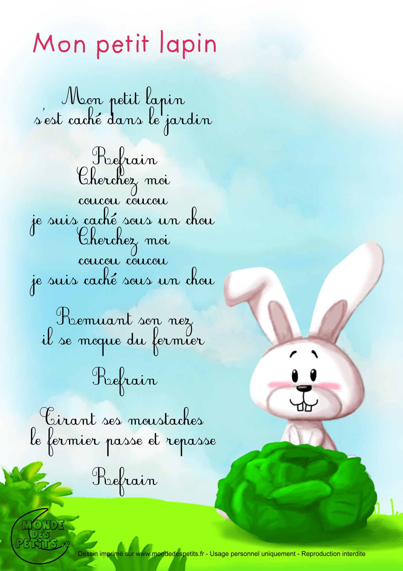 Mon petit lapin 1