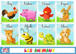 Cartes à imprimer apprendre les animaux