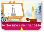 Comment dessiner une chandelle de Noël ?