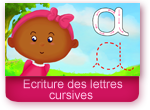 Ecriture des lettres cursives