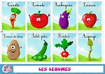 Cartes à imprimer apprendre les légumes