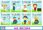 Cartes à imprimer Les métiers