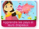 Apprendre les pays et leur drapeaux