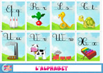 Carte pour apprendre l'alphabet aux enfants