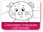 Coloriages magiques: les formes