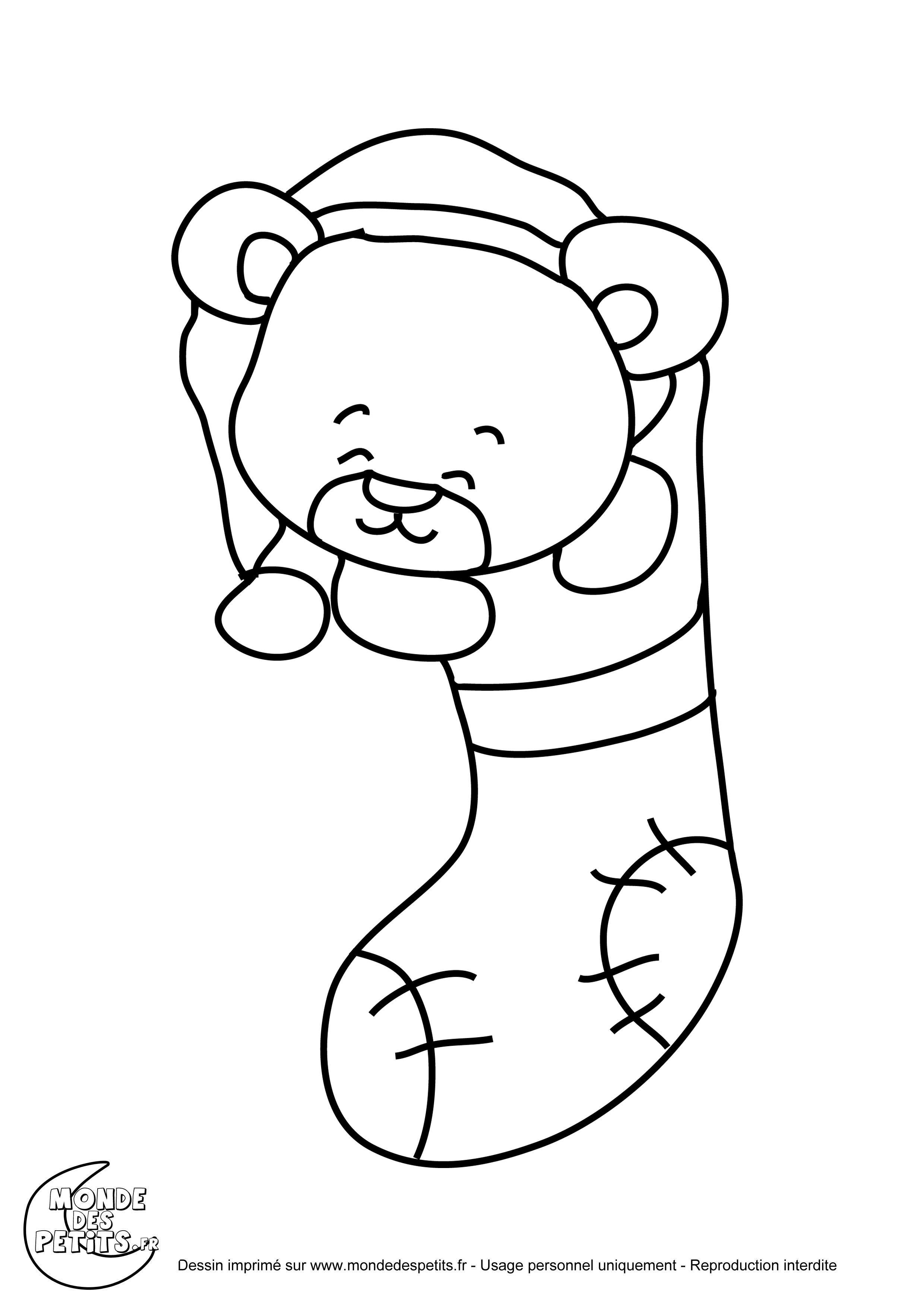 Coloriage Chausson De Noel