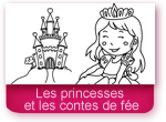 Coloriages les princesses et les contes de fée