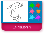 Le dauphin, jeu de coloriage en ligne