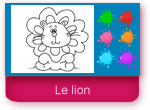 Le lion, coloriage en ligne
