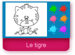 Le tigre, coloriage en ligne 