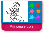 Coloriage en ligne de la princesse Belle