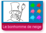 Jeu de coloriage  le bonhomme de neige