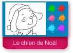 Jeu de coloriage en ligne  le chien de Noël