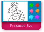 Jeu de coloriage pour les filles, la princesse