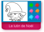 Jeu de coloriage  le lutin de Noël