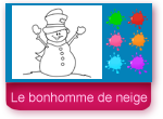 Coloriage en ligne le bonhomme de neige