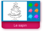 Le sapin de Noël à colorier en ligne