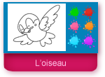 L'oiseau, jeu de coloriage en ligne