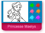 coloriage en ligne d'une belle princesse
