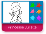 Coloriage en ligne de la princesse des fleurs
