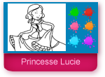 Jeu de coloriage en ligne avec une jolie princesse