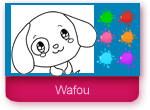 Coloriage en ligne, les Titounis, Wafou