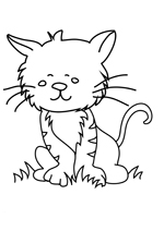 Coloriage le petit chat