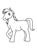 Coloriage Cheval