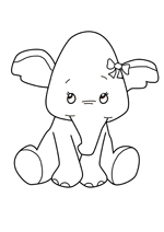 Coloriage éléphant