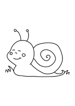 Coloriage le petit escargot