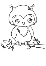 Coloriage le hibou