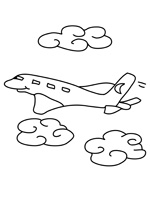 Coloriage enfant le boeing