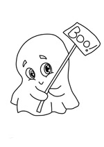 Le petit fantome mignon d'halloween