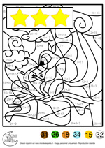 Coloriage magique apprendre les additions aux enfants