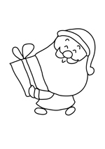 Coloriage de pere noel