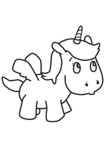 Coloriage licorne