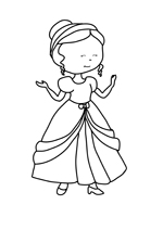 Coloriage la princesse aurore