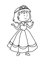 Coloriages princesse Belle