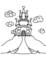 Coloriage Le chateau des princesses