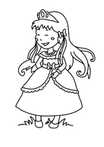 Coloriage La jolie princesse