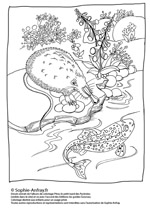 Coloriage pour enfant le poisson