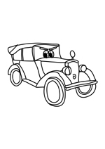 Coloriage la voiture ancienne