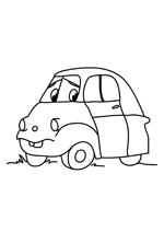 Coloriage la petite voiture