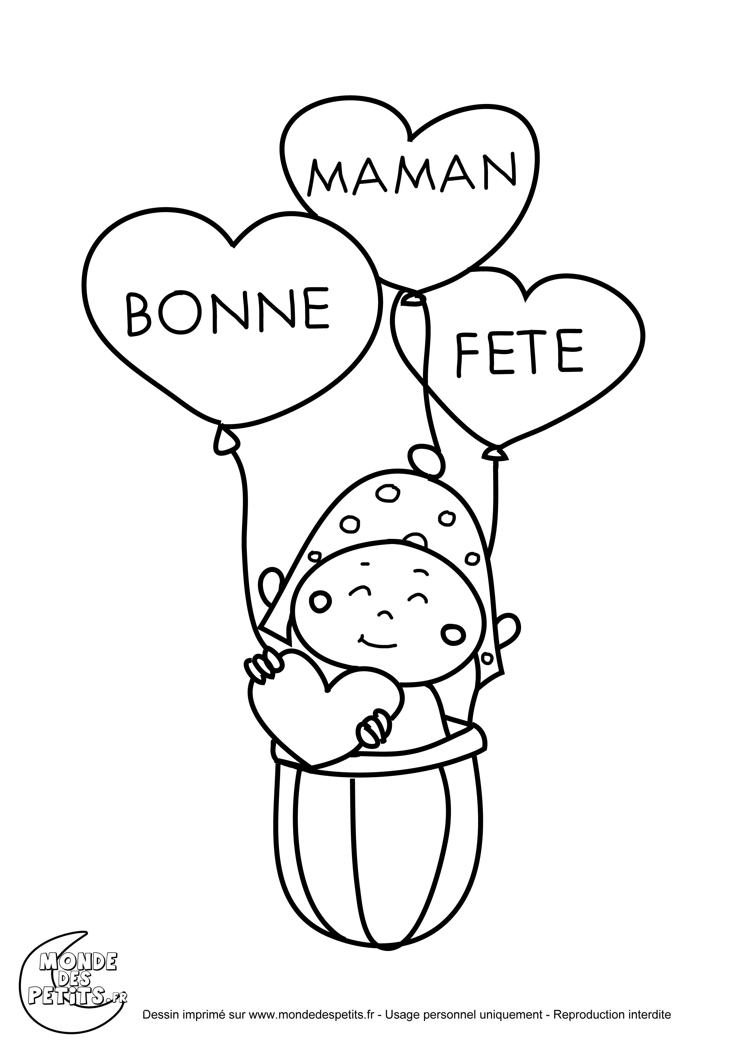 Coloriage Fete Des Meres Maternelle